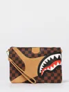 Sprayground Hennyville Crossover Clutch In Brown