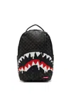 Sprayground Zaino Dripping Sharks In Paris Dlxv In Black