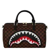 Sprayground Sawtooth Sharks In Paris Mini Duffle In Brown
