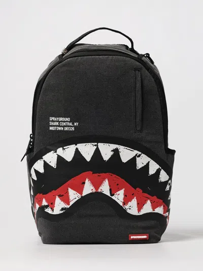 Sprayground Shark Central Painted Backpack In Black
