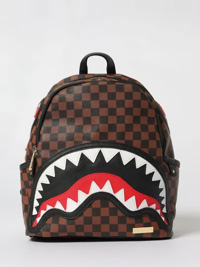 Sprayground Kids Sawtooth Sharks In Paris Savage Backpack In Brown