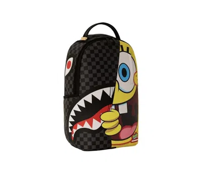 Pre-owned Sprayground Bob Reveal Backpack In Black