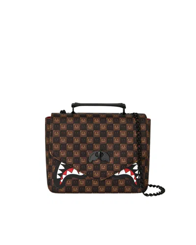 Sprayground Borsa A Spalla Bubble Brown Check