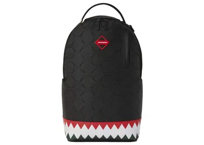 Pre-owned Sprayground Bougie Vsm Scuff Dlxsv Backpack In Black/white