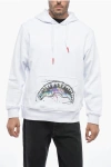 Sprayground Brushed Cotton Hoodie With Contrasting Print