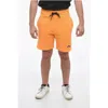 Sprayground Brushed Cotton Shorts With Embroidered Logo In Yellow