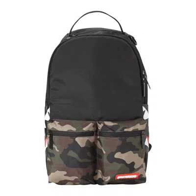 Pre-owned Sprayground Camo Side Shark Double Cargo Backpack 'multicolor' | Multi-color | Men's Size Onesize