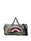 Sprayground Camouflage-pattern Duffle Bag In White