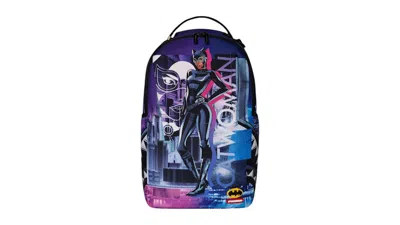 Pre-owned Sprayground Catwoman: Gotham After Dark Dlxr Backpack In Multi