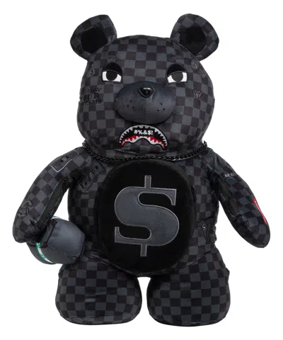 Sprayground Censored Teddy Bear Backpack In Black