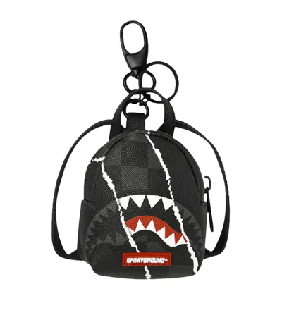 Sprayground Centre Rip Revealing Grey Keyring