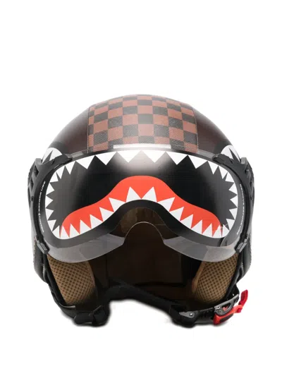 Sprayground Check-detail Helmet In Brown