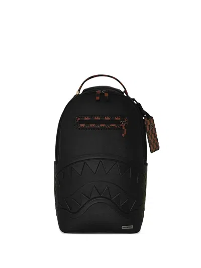 Sprayground Check-panelled Backpack In Black