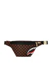 Sprayground Check-pattern Belt Bag In Brown