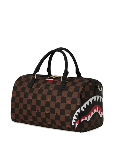Sprayground Check-pattern Tote Bag In Brown