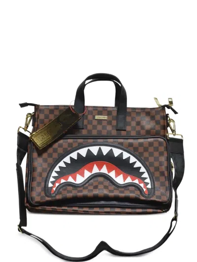 Sprayground Checkerboard-patern Sawtooth-detail Tote Bag In Multi