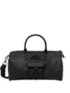 Sprayground Check-pattern Logo-patch Holdall In Black