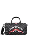 Sprayground Check-pattern Shark Holdall In Black
