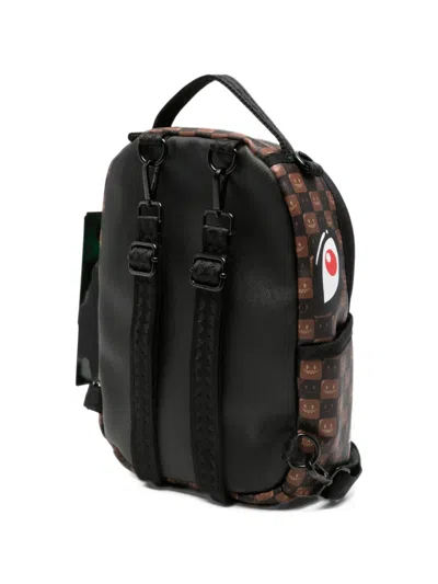Sprayground Check-pattern Shark Mouth Backpack In Multi