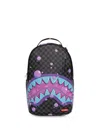 Sprayground Check-pattern Shark-mouth Backpack In Black