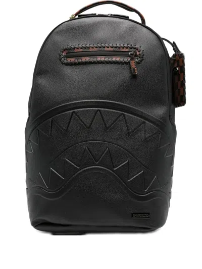 Sprayground Checkpoint Royale Embossed Backpack In Black