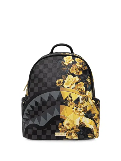 Sprayground Check-print Backpack In Black