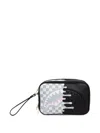 Sprayground Check-print Shark Make Up Bag In Multi