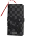 Sprayground Chequered Shark Wallet In Black