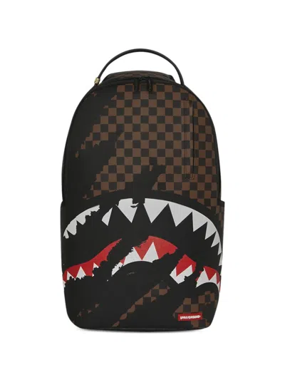 Sprayground Claw Tear Check Backpack In Pattern