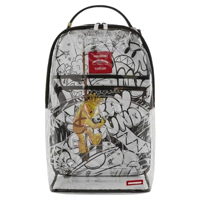 Pre-owned Sprayground Clear Astromane Sky Writer Dlx Backpack 'multicolor' | Multi-color | Men's Size Onesize