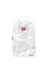 Sprayground Clear Shark No Back Dlxv Backpack In White