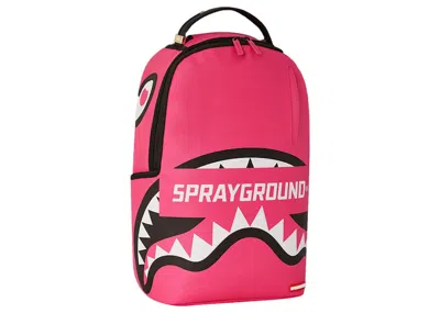 Pre-owned Sprayground Core Dlxsv Backpack In Pink/black