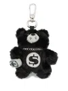 Sprayground Cray Dollar-sign Bear Keyring In Black