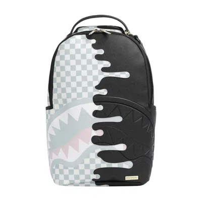 Pre-owned Sprayground Cream Check Unfinished Shark Dlxsr Backpack 'multicolor' | Multi-color | Men's Size Ones