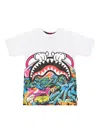 Sprayground Curtain Graphic-print T-shirt In White