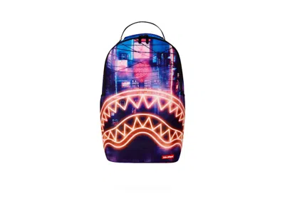 Pre-owned Sprayground Cyberpunk City Dlxr Backpack In Purple