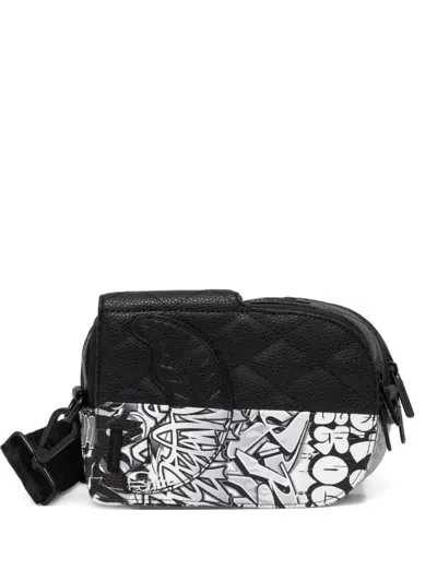 Sprayground Dark Wave Quilted Graffiti-print Shoulder Bag