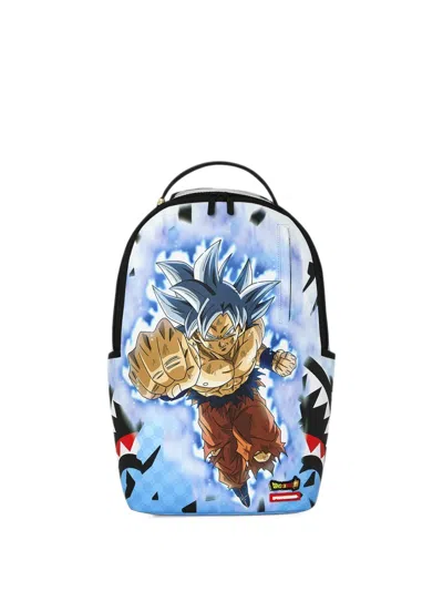 Sprayground Dbz Ultra Instinct Goku Backpack In Blue