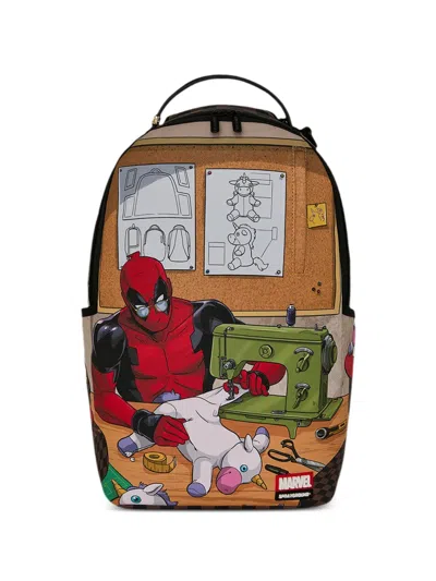 Sprayground Kids' Deadpool  Graphic-print Backpack In Blue