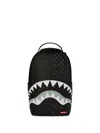 Sprayground Deep Space Drip Shark Checkerboard Backpack In Black