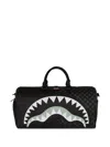 Sprayground Deep Space Drip Shark Checkerboard Holdall In Black
