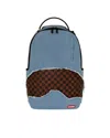 Sprayground Denim Shark Bite Dlxsv Backpack In Blue