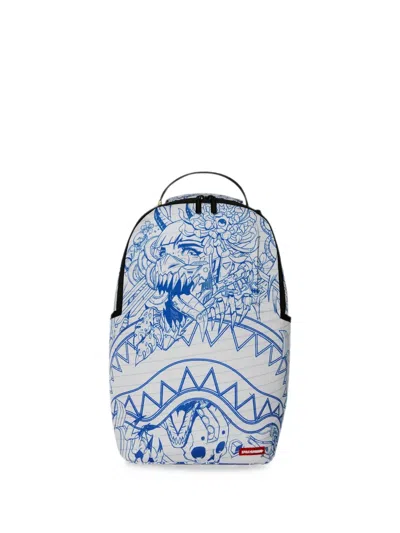 Sprayground Kids' Depth Off The Sketch Backpack In White