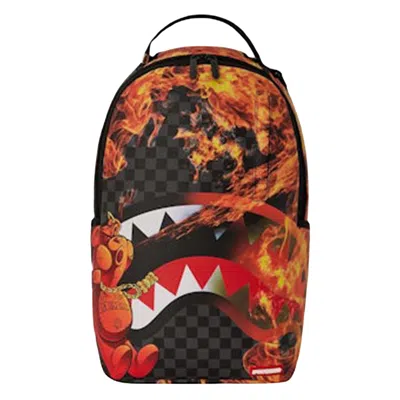 Pre-owned Sprayground Diablo Bear Havin A Great Day Man Dlxv Backpack 'diablo Bear Theme Black' | Men's Size O