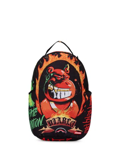 Sprayground Diablo Billion Burdin Graphic-print Zip-around Backpack In Multi