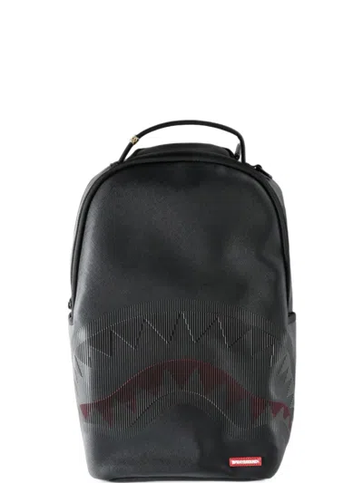 Sprayground Disappearing Shark Backpack In Black