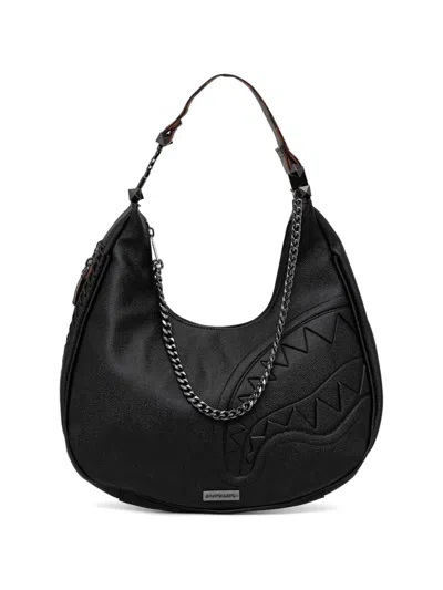 Sprayground Does Of Check Vice Shoulder Bag In Black