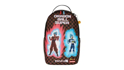 Pre-owned Sprayground Dragon Ball Z Goku And Vegeta: Dual Ascension Dlxsv Backpack In Multi