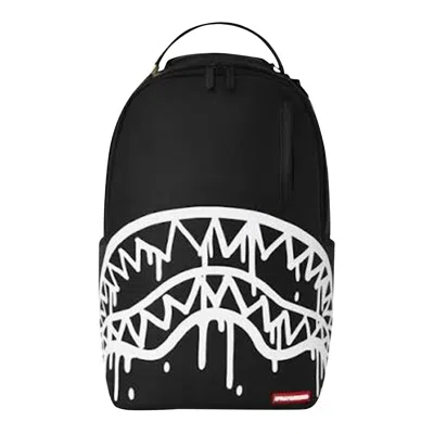 Pre-owned Sprayground Drip Shark Central Dlxsr Backpack 'black/white' | Men's Size Onesize