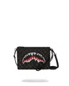 Sprayground Dripping Sharks In Psris Check Messenger Bag In Black